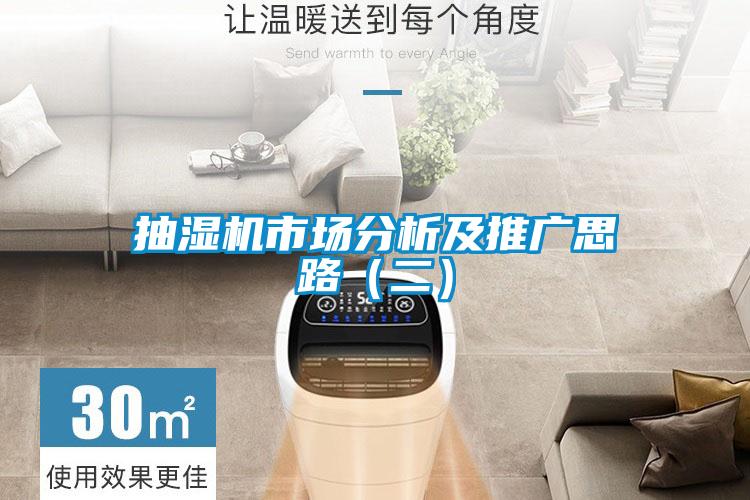 抽濕機(jī)市場分析及推廣思路（二）