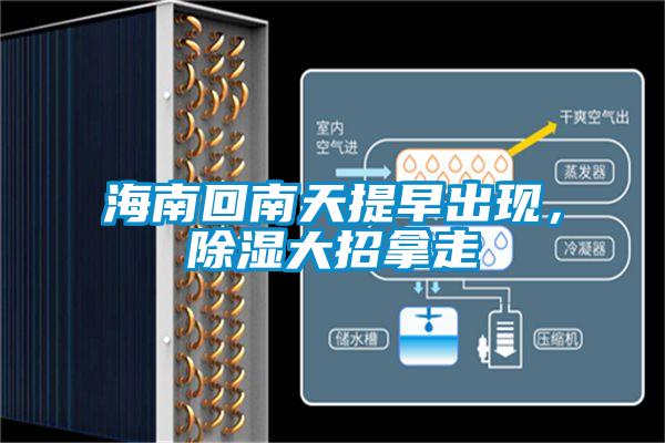 海南回南天提早出現，除濕大招拿走