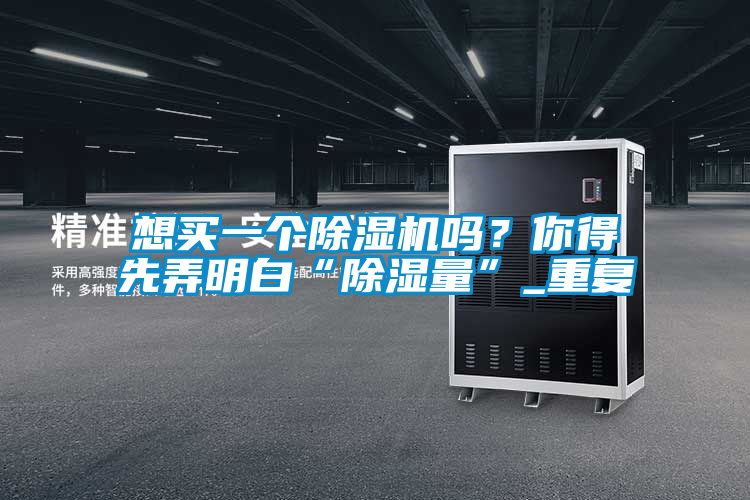 想買(mǎi)一個(gè)除濕機(jī)嗎？你得先弄明白“除濕量”_重復(fù)